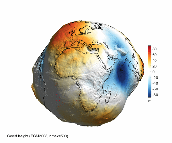 MATLAB script for 3D visualizing geodata on a rotating globe: manual